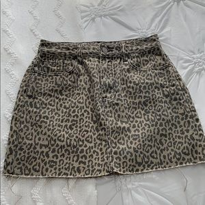 Pacsun cheetah print mini skirt